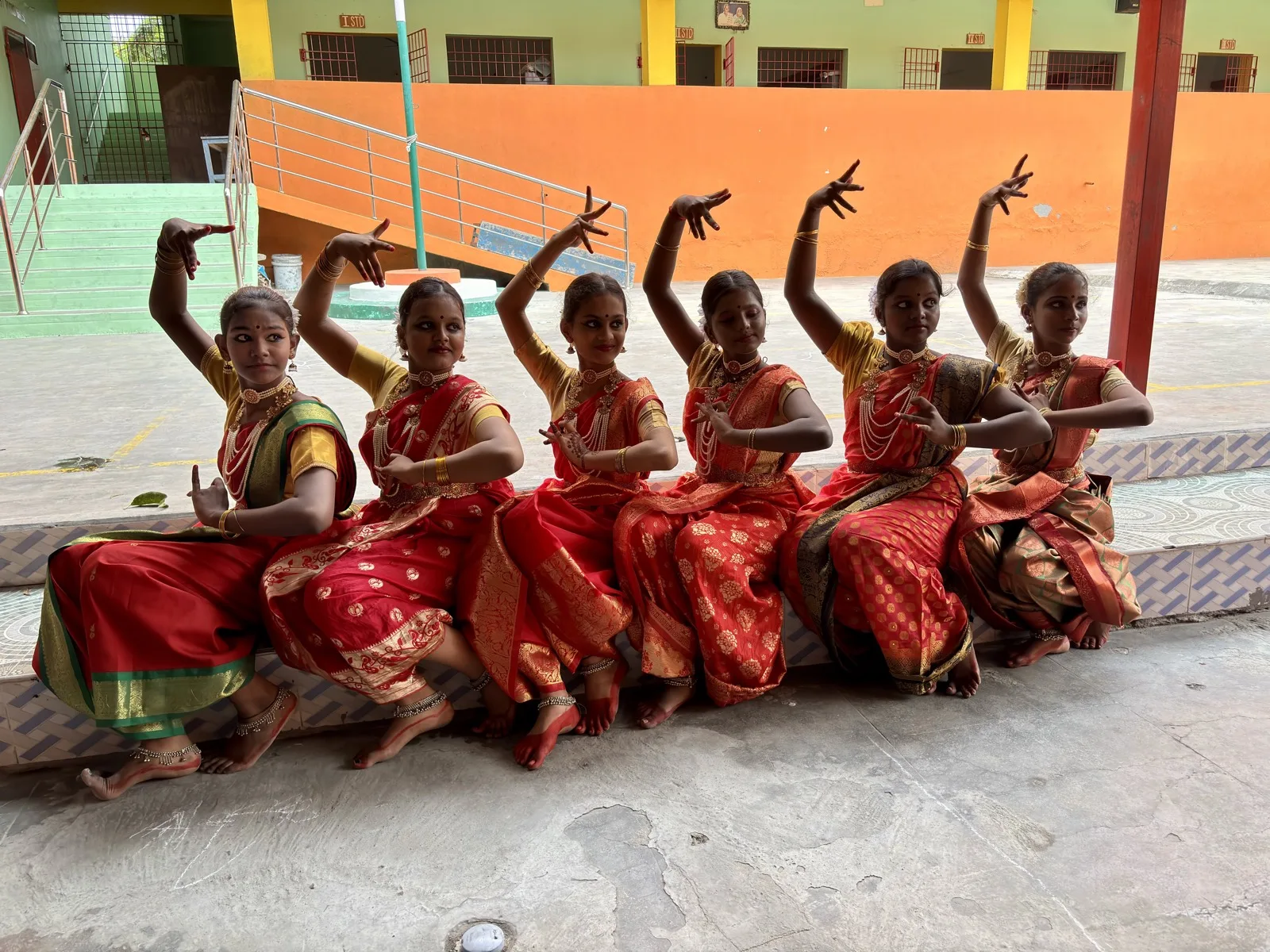 Students taking part in a Greenvalley dance activity